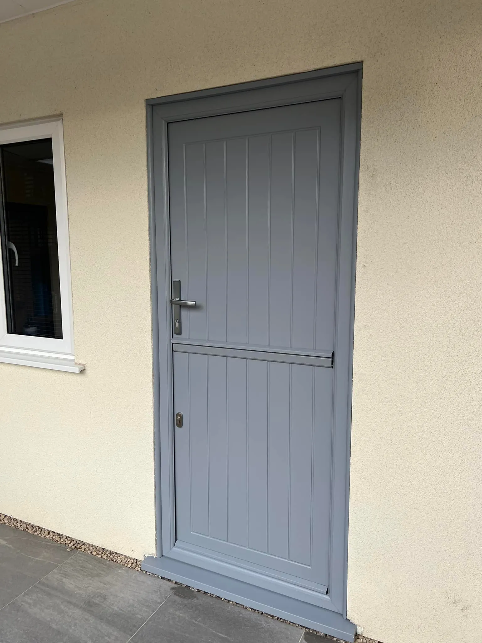 grey composite front door