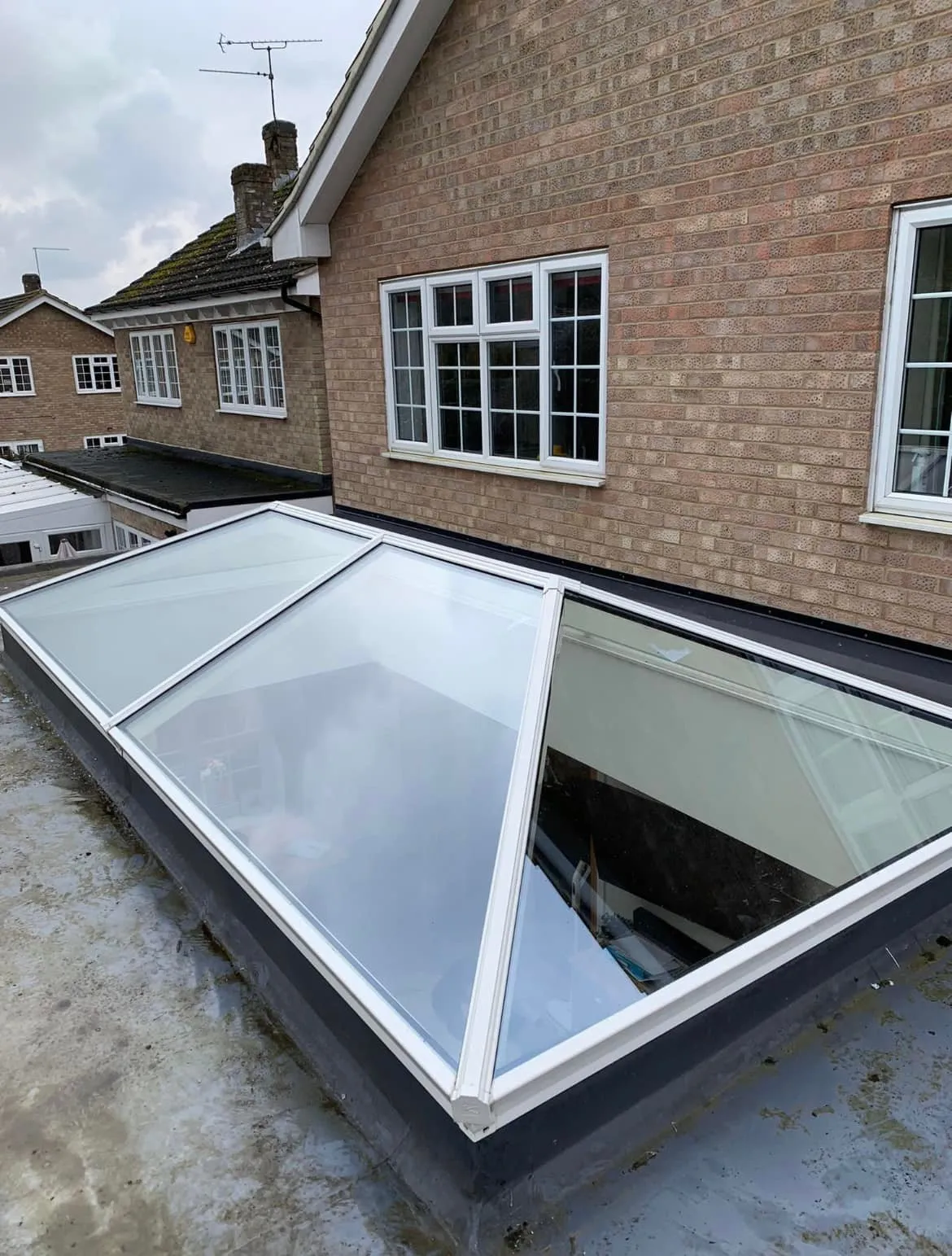 skylight on the roof of a house