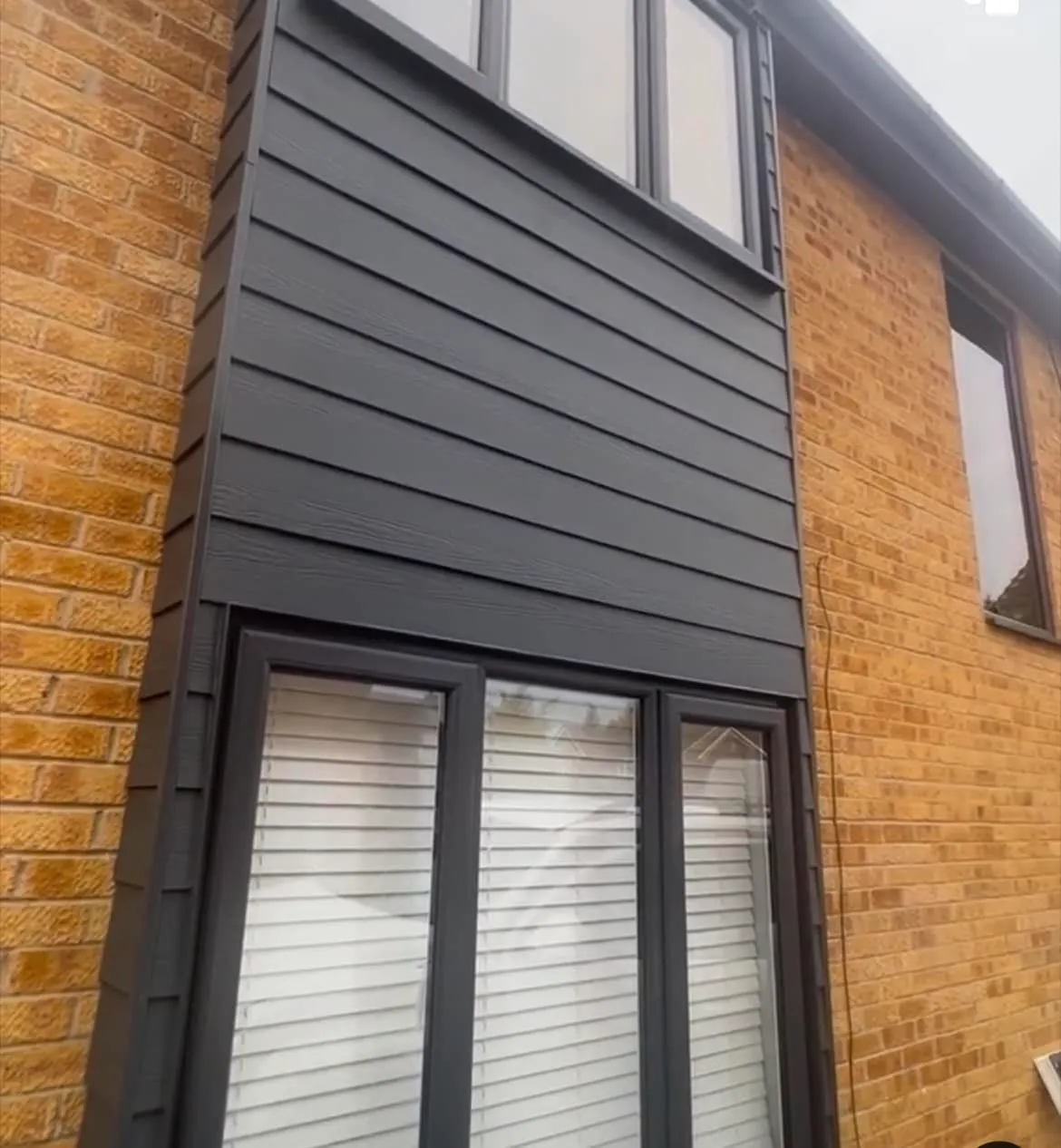 black windows and facia