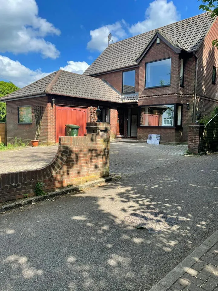 large house with front extension