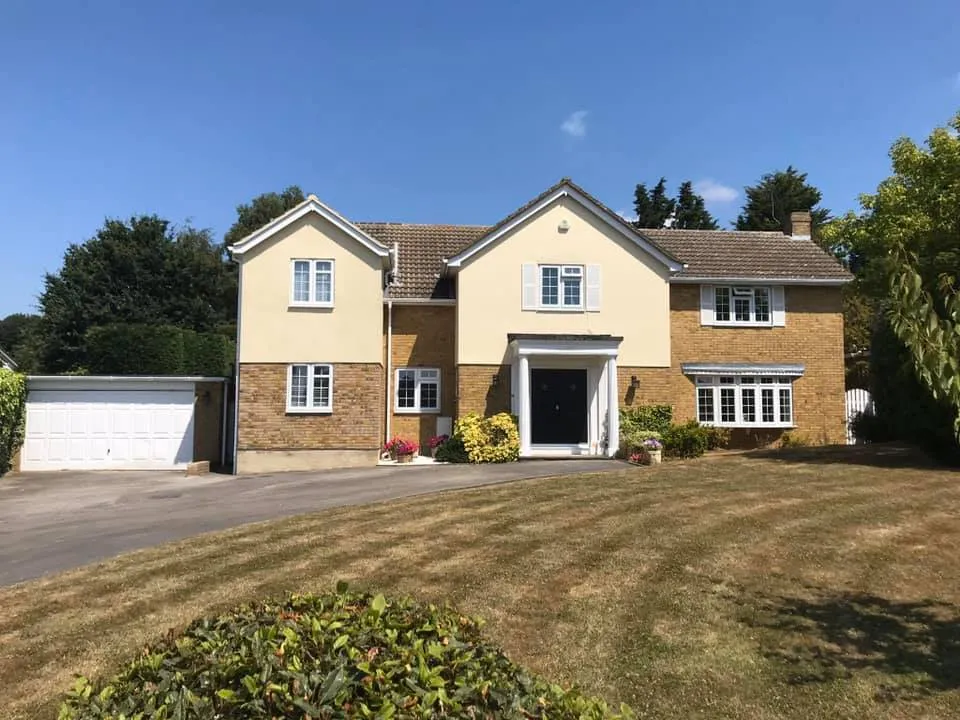 large new house and driveway